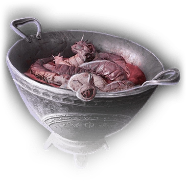 Кубок с мертвыми личинками