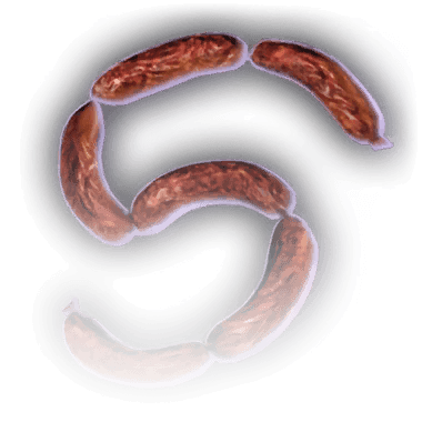 Кольца сушеной колбасы