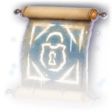 Scroll of Arcane Lock Faded