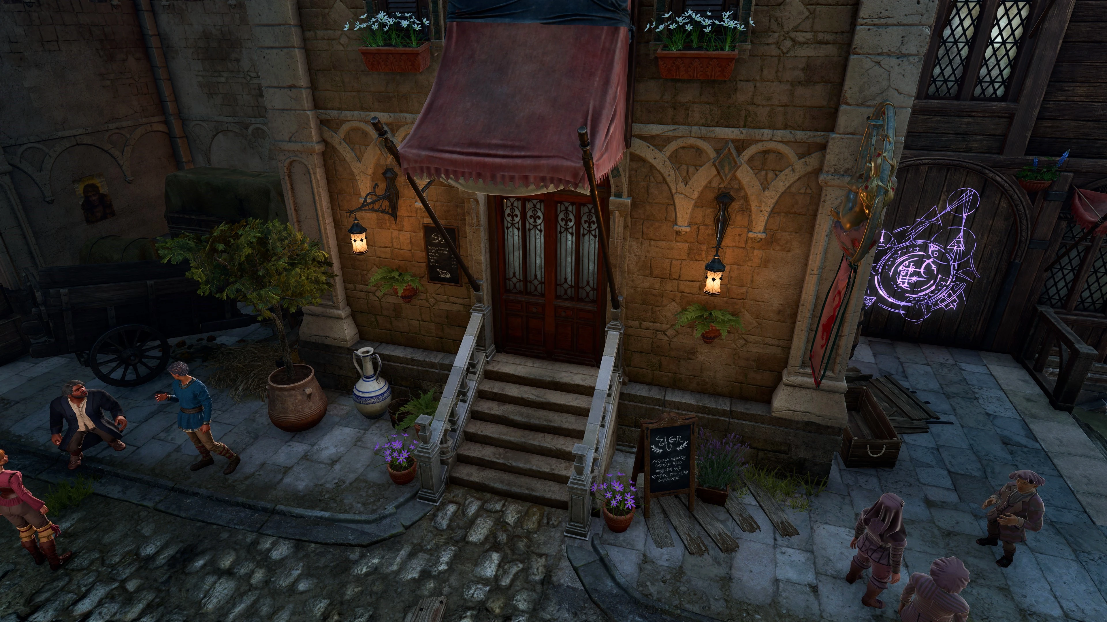 Путевая точка возле входа в