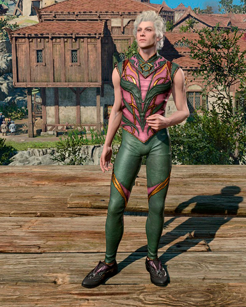 Зелено-розовый наряд львиного сердца