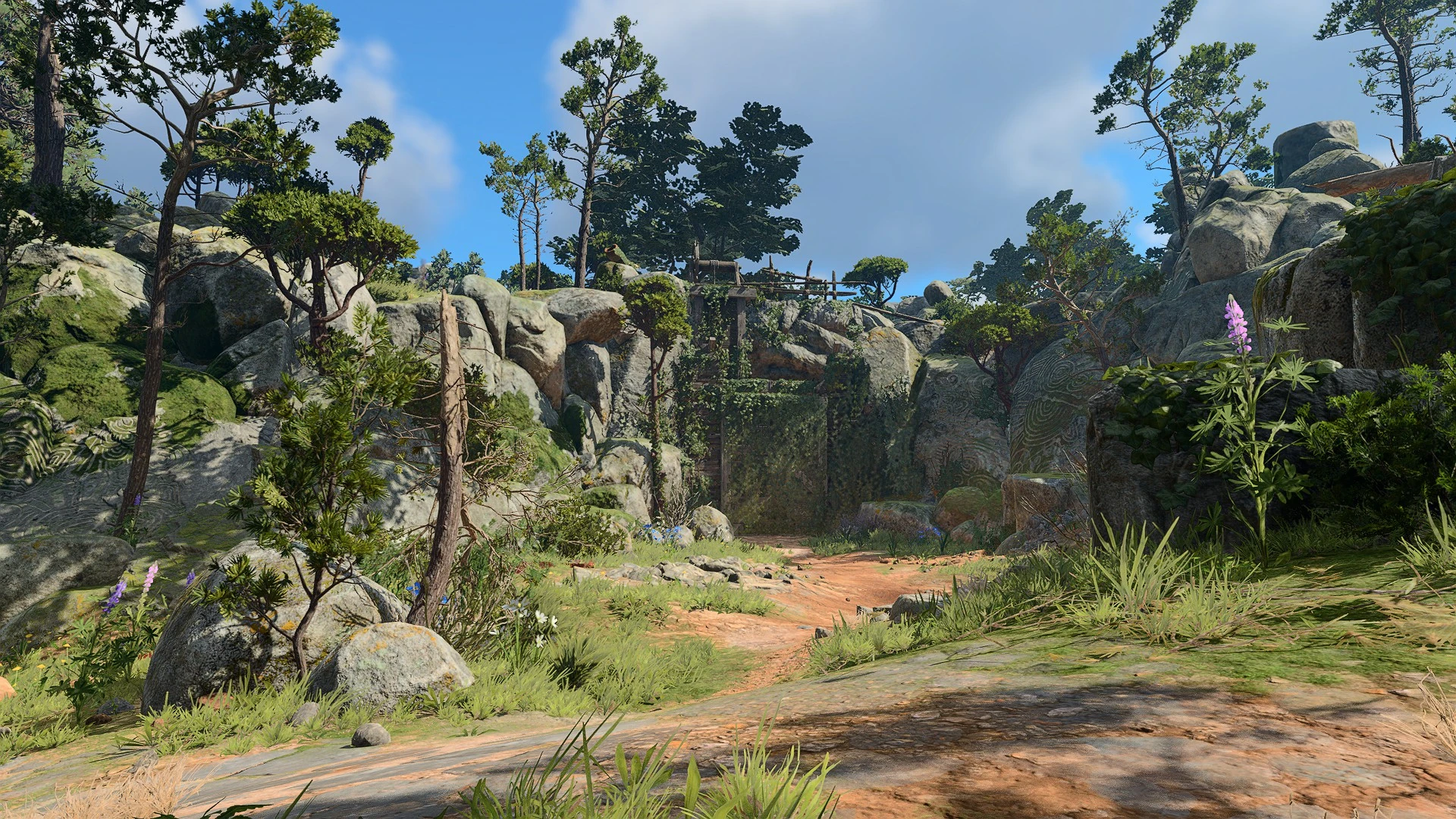 Вид на ворота Изумрудной рощи