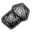 Иконка Кубик 1d10 1d8