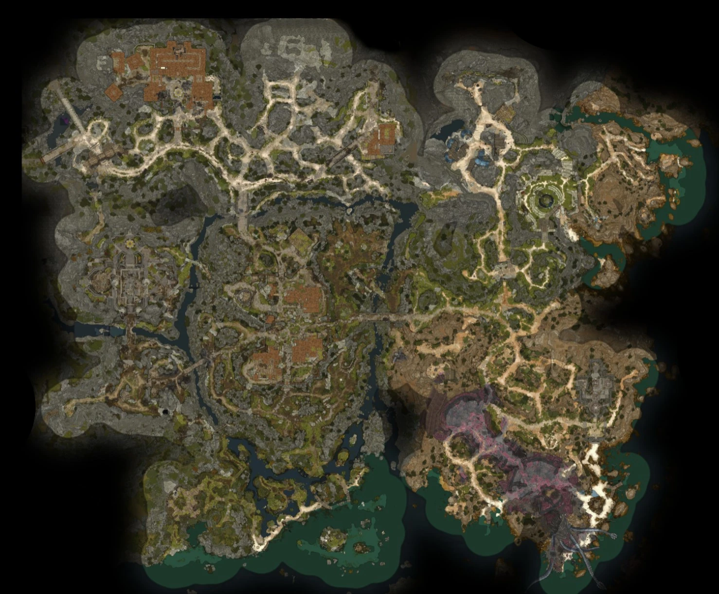 Карта локации «Пустошь»'"`UNIQ--ref-00000006-QINU`"' из игры 