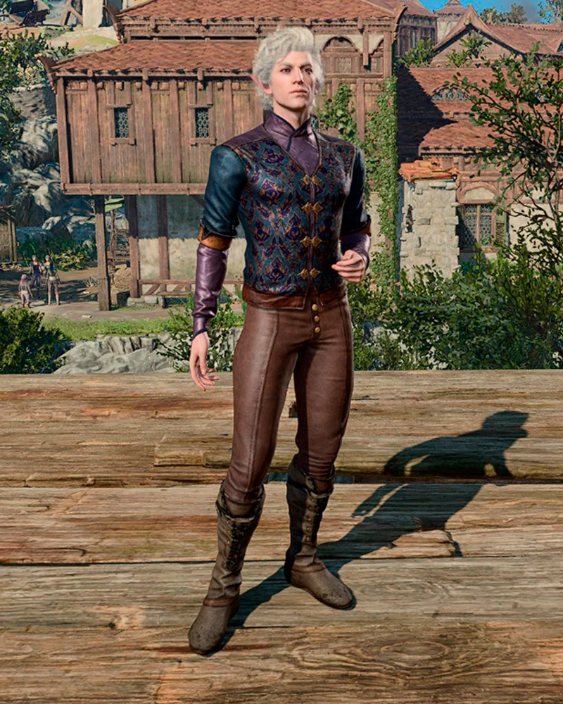 Торжественный фиолетовый наряд