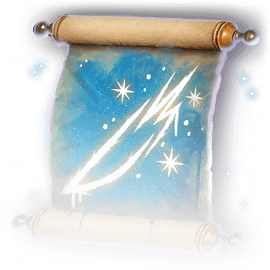 Scroll of Ice Knife Faded