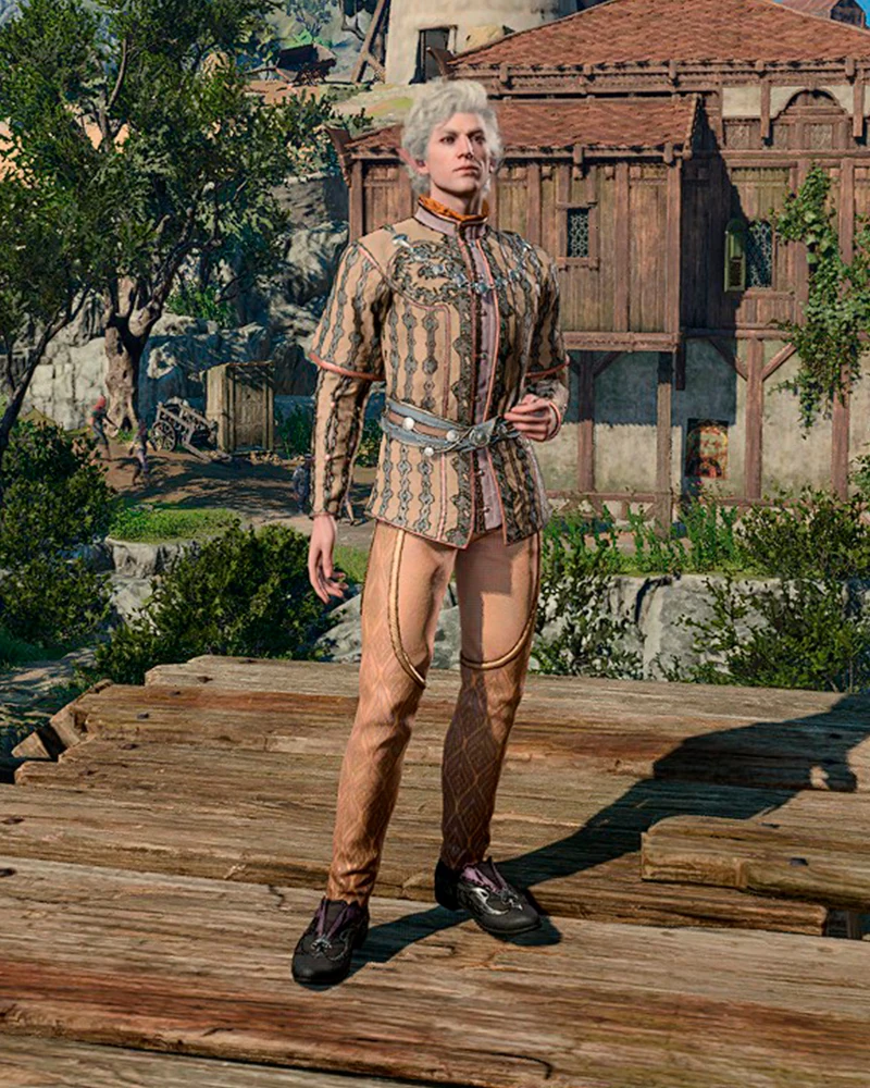 Великолепный бежевый наряд