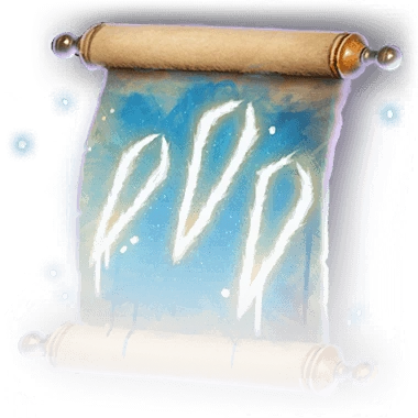 Scroll of Ice Storm Faded