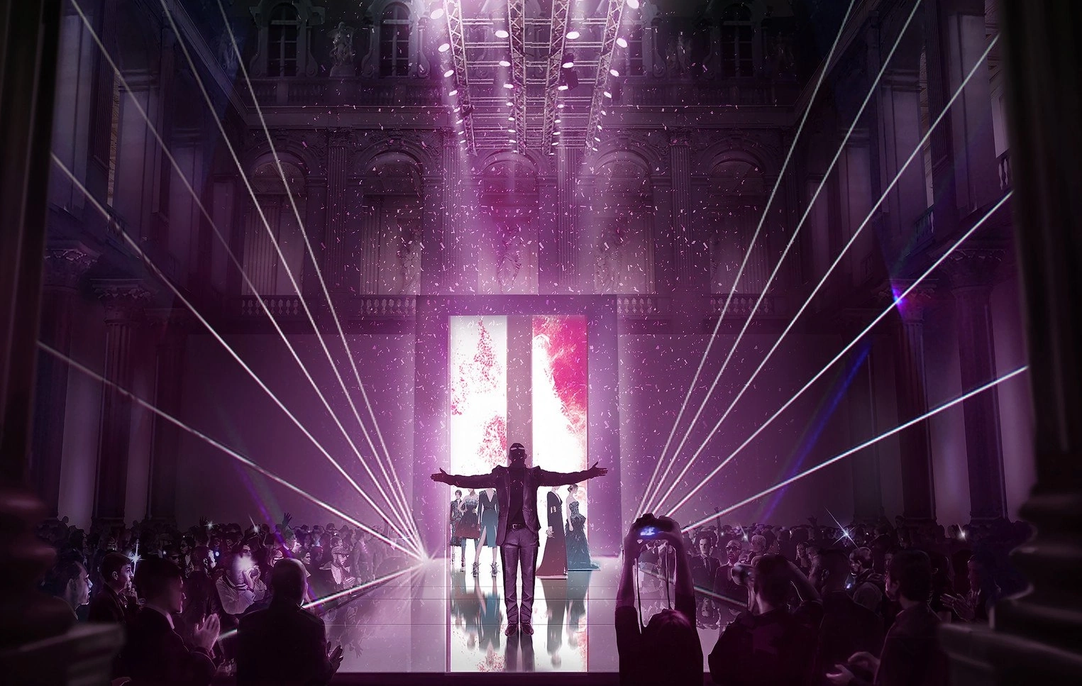 Новиков на подиуме