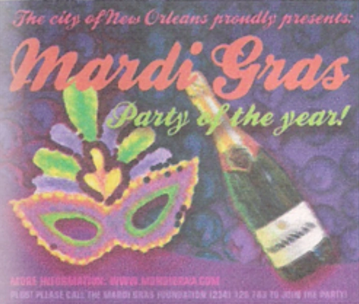 Плакат Марди Гра