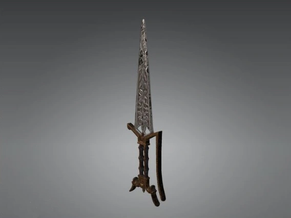 Старинный изогнутый нож