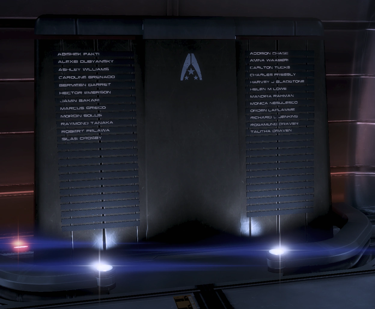 ME3 Memorial Wall