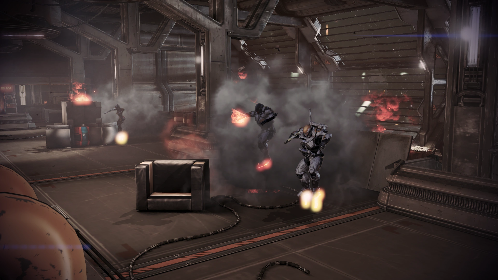 Дымовая завеса маскирует десант