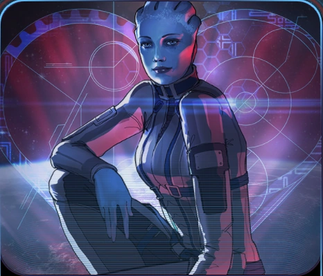 Лиара в качестве романтического интереса Шепарда в Mass Effect Archives