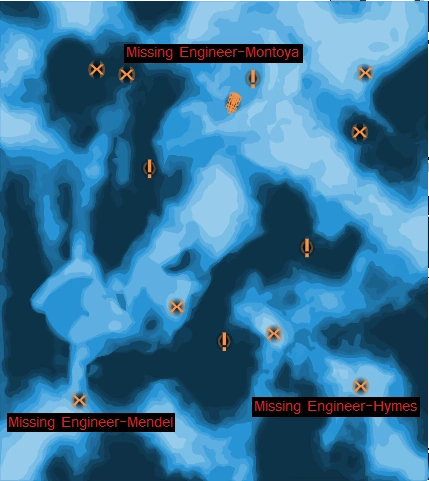 Missing Engineers Map