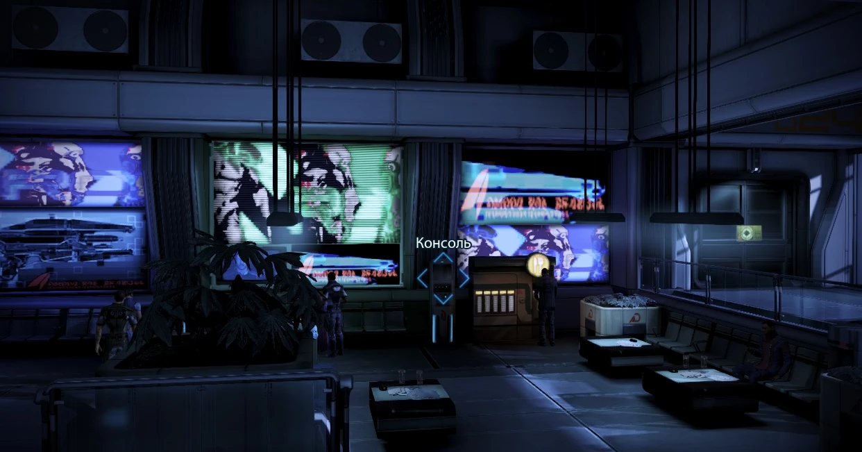 Справа от коридора по карте