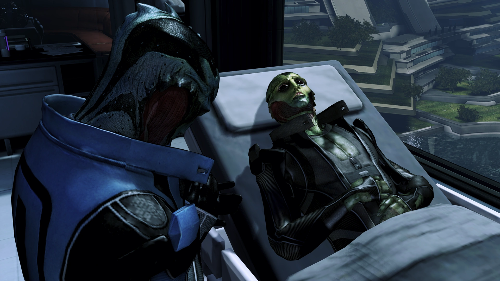 Thane on his deathbed