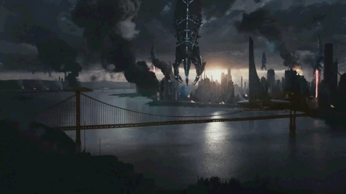 Жнец разрушает мост лучом