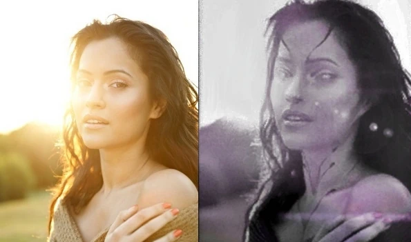 Фотография модели (слева), на основе которой была создана внешность Тали (справа)