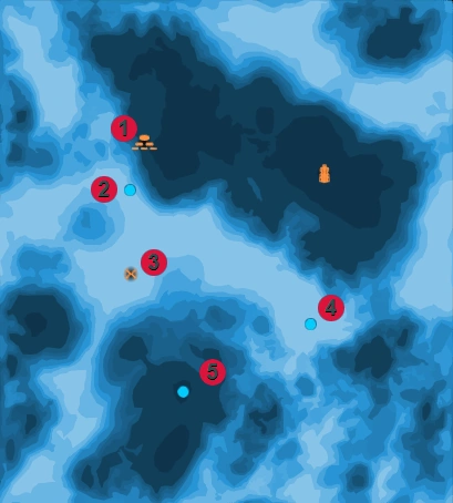 Карта примечательных мест Луны