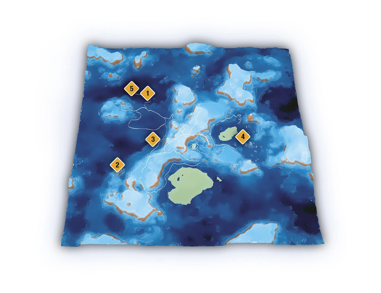 1,2,3,4 - появляются устройства кеттов, 5 - аванпост кеттов