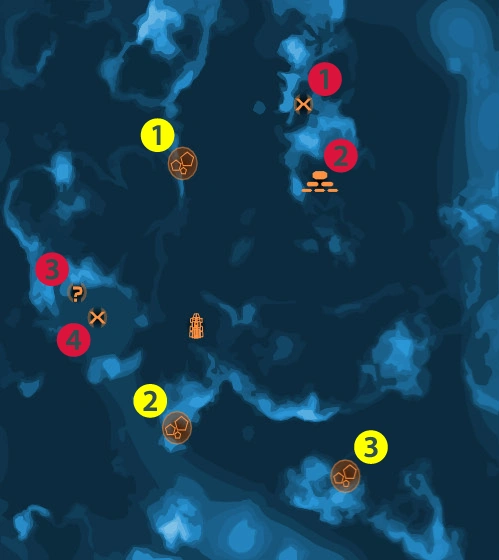 Карта примечательных мест Антибара
