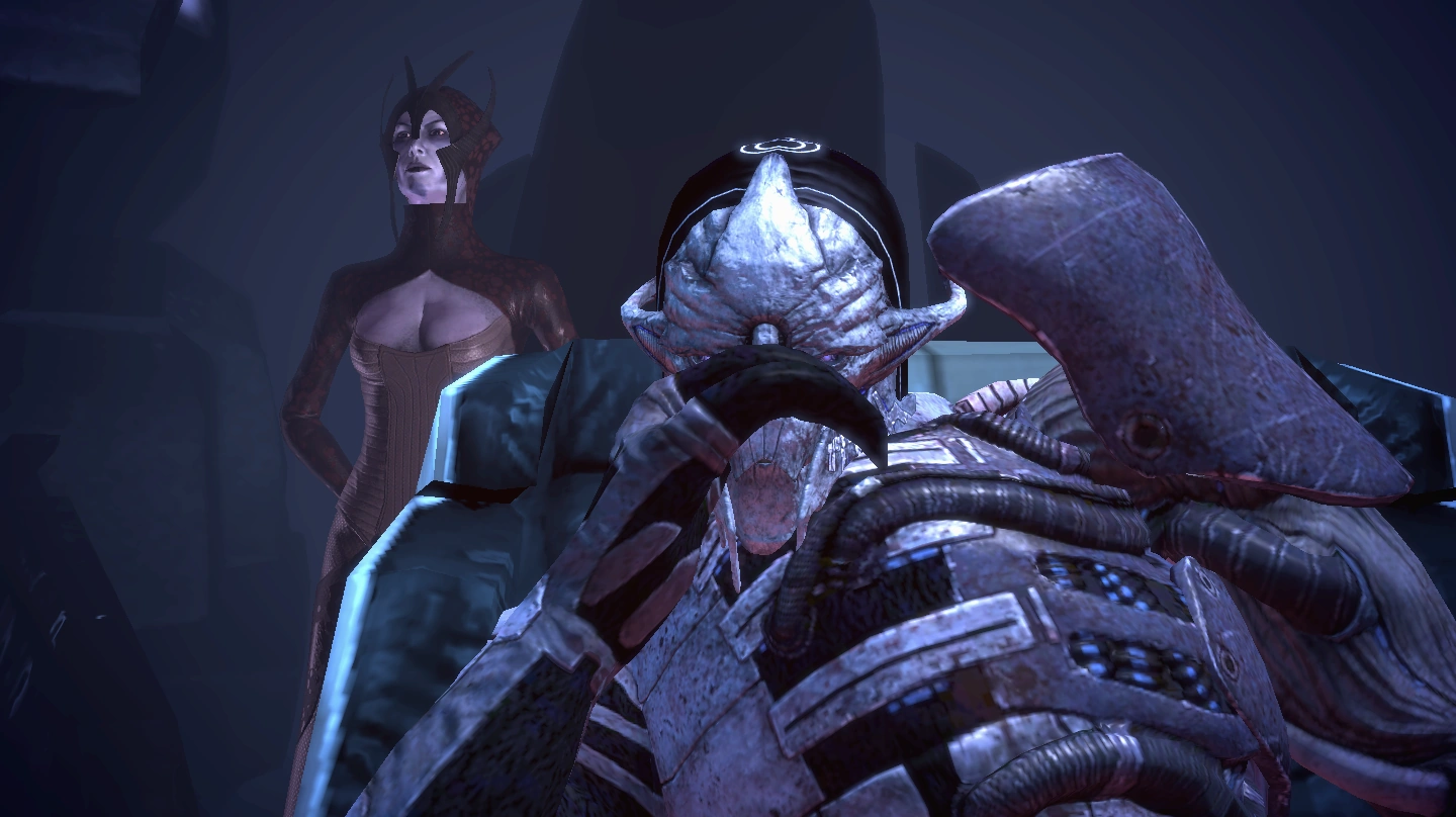 Benezia Saren Aboard Sovereign Post EdenPrime