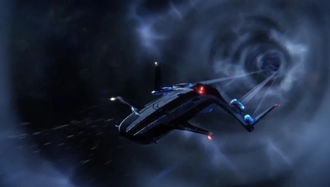 «Буря» во время сверхсветового движения