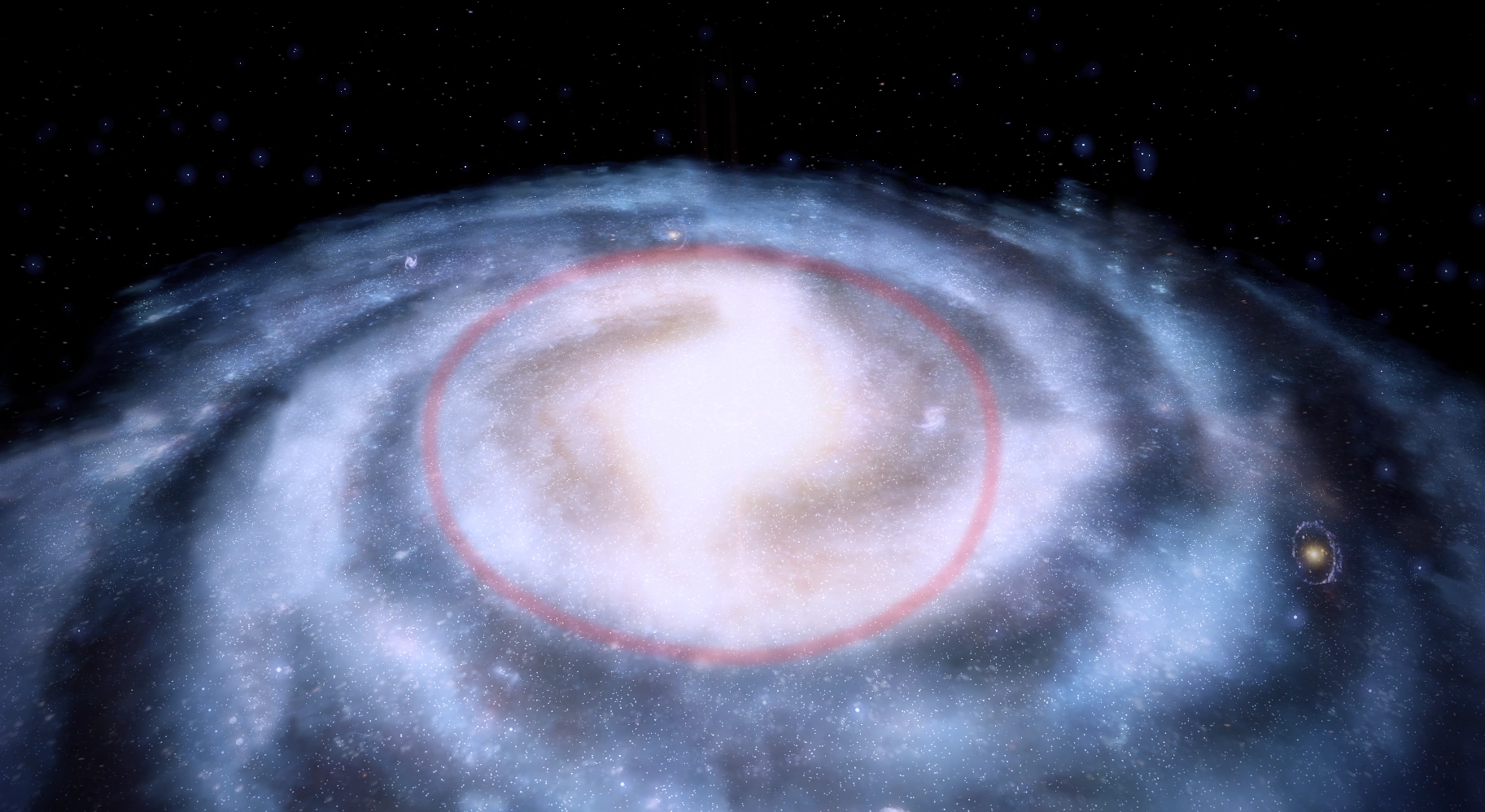 Карта области кольца пяти колипарсек