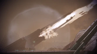 Древние кроганские орудия (орудийный залп)