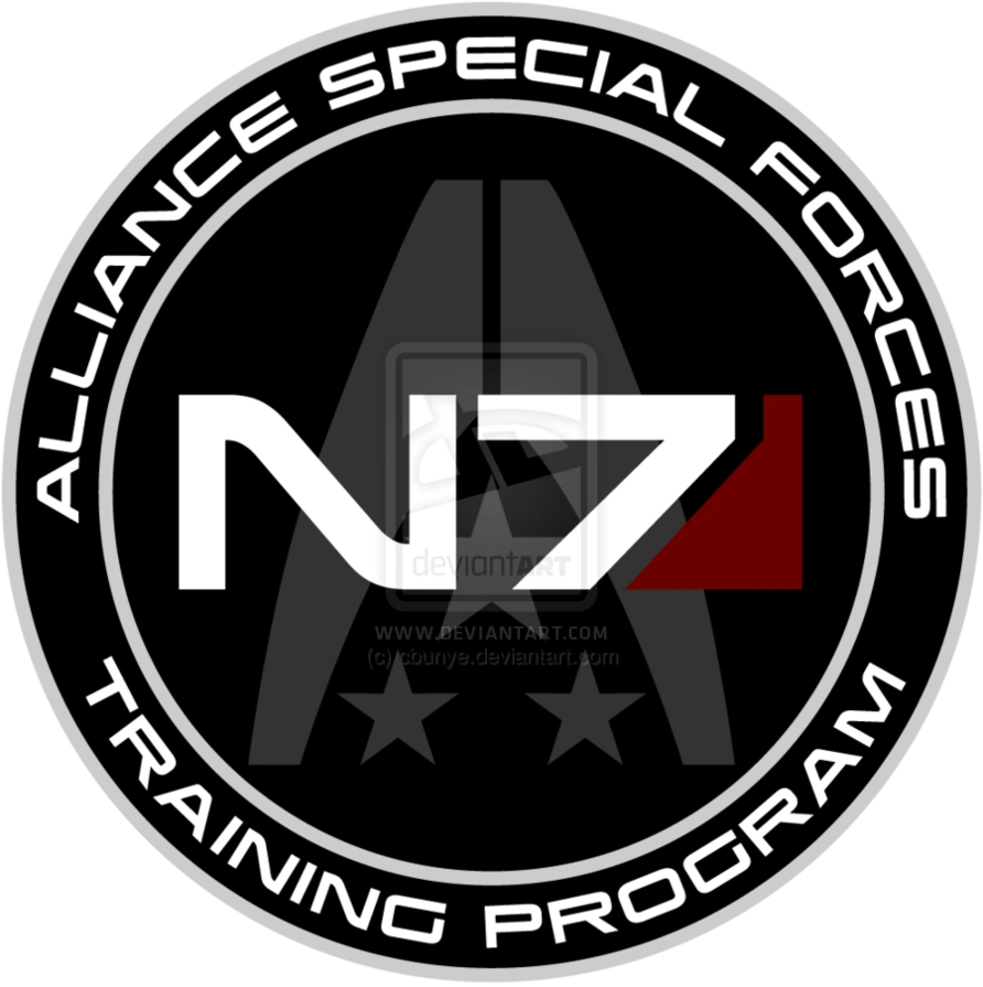 Mass effect n7 training program custom logo by cbunye-d4rvnmj