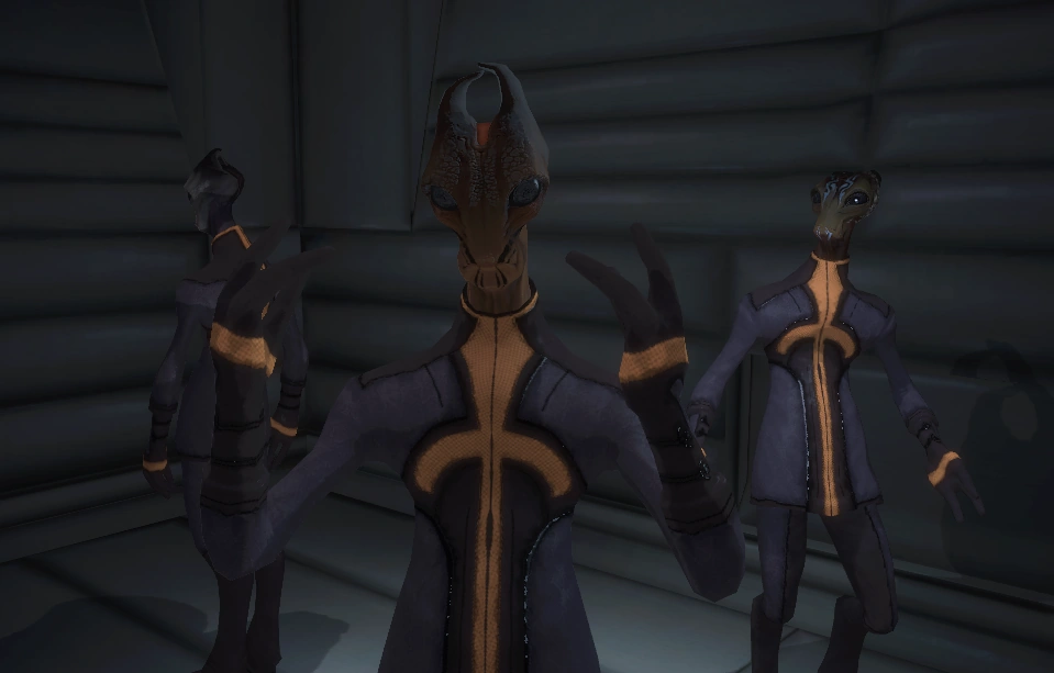 Одурманенные саларианцы на Вермайре.