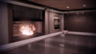 Особняк спальня камин