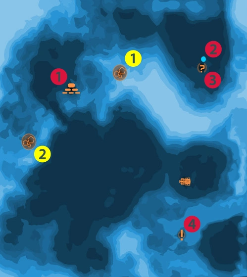 Карта примечательных мест Тунтау