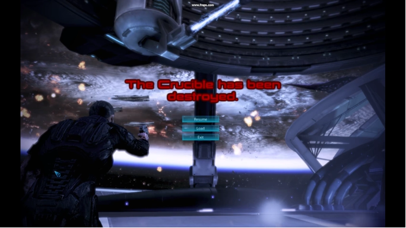 "Горн уничтожен" - сообщение, появляющееся если постоять несколько минут.