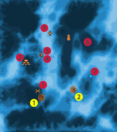 Карта примечательных мест Пресропа