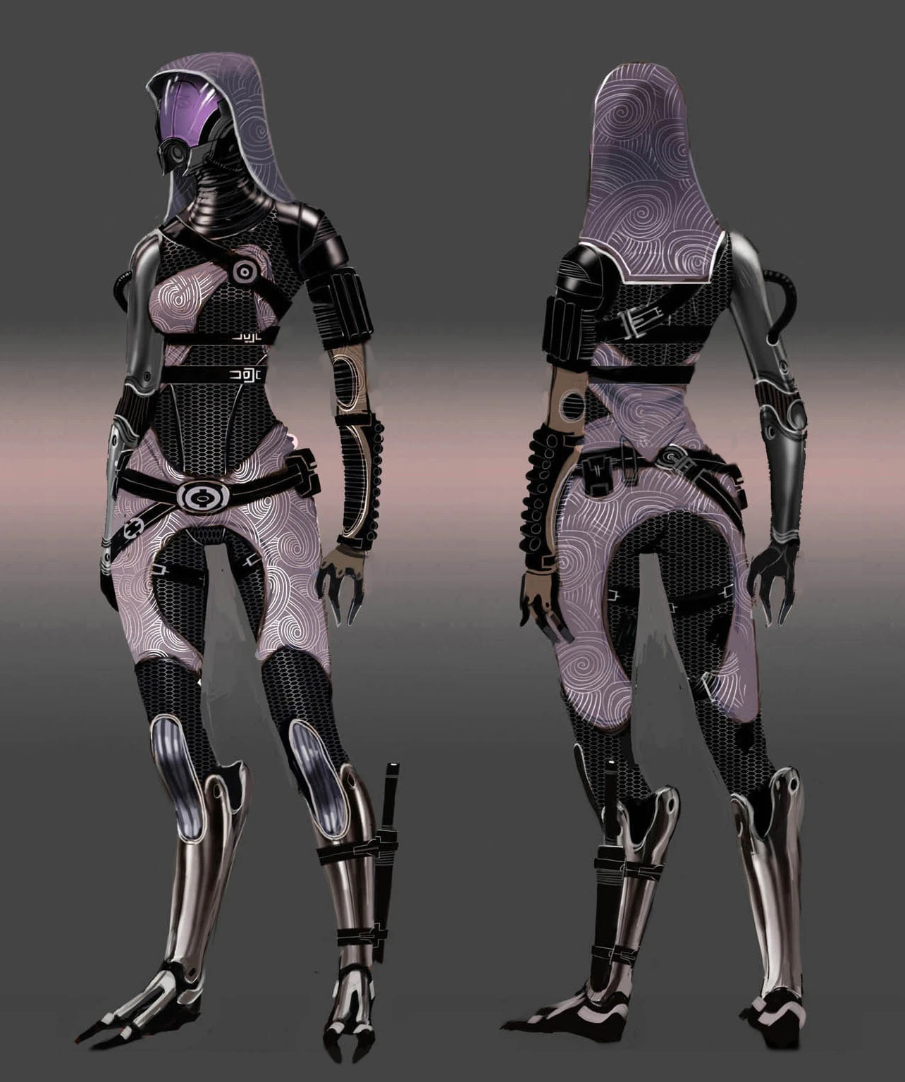 Скетч женщины-кварианки