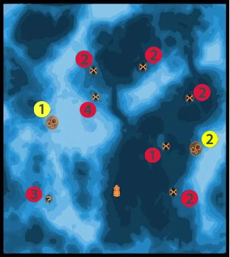 Карта примечательных мест Элетании
