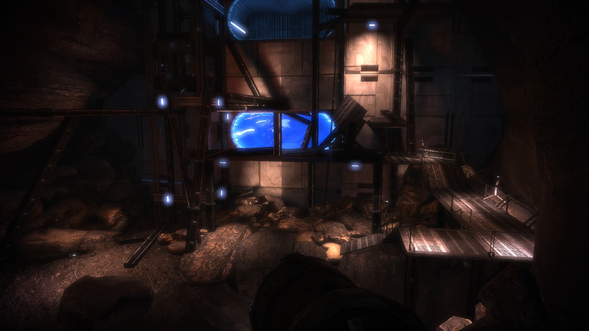 ME Терум, Руины, нижний этаж, лифт