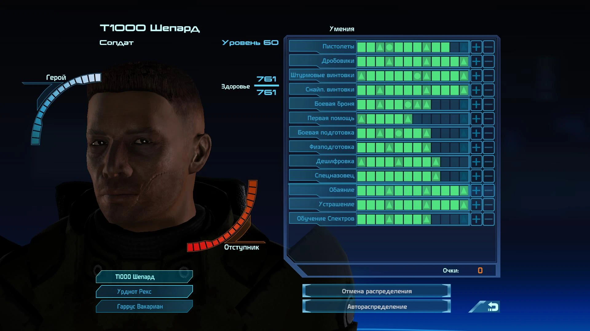 Максимальное использование бесплатных очков в репутационных способностях