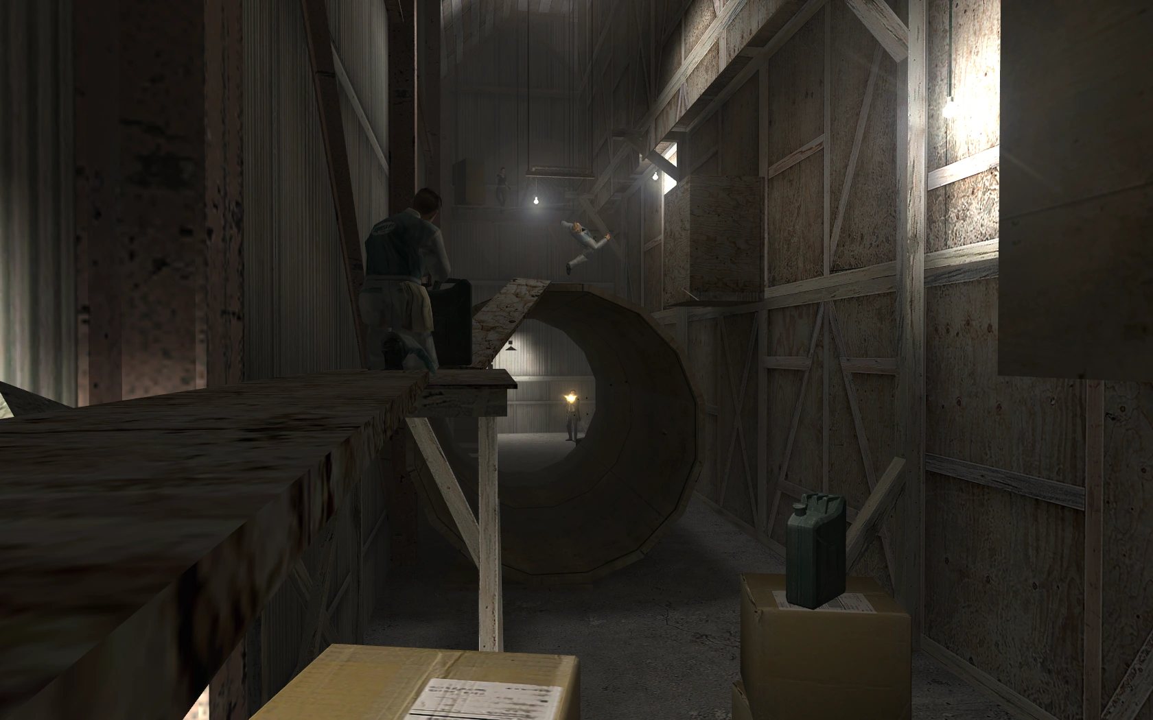 Перестрелка в декорациях гаража