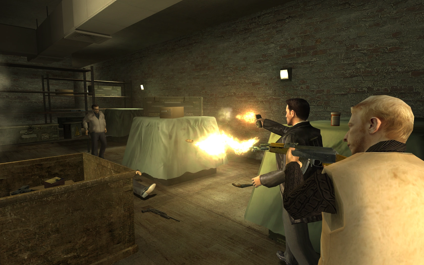 Перестрелка в комнате