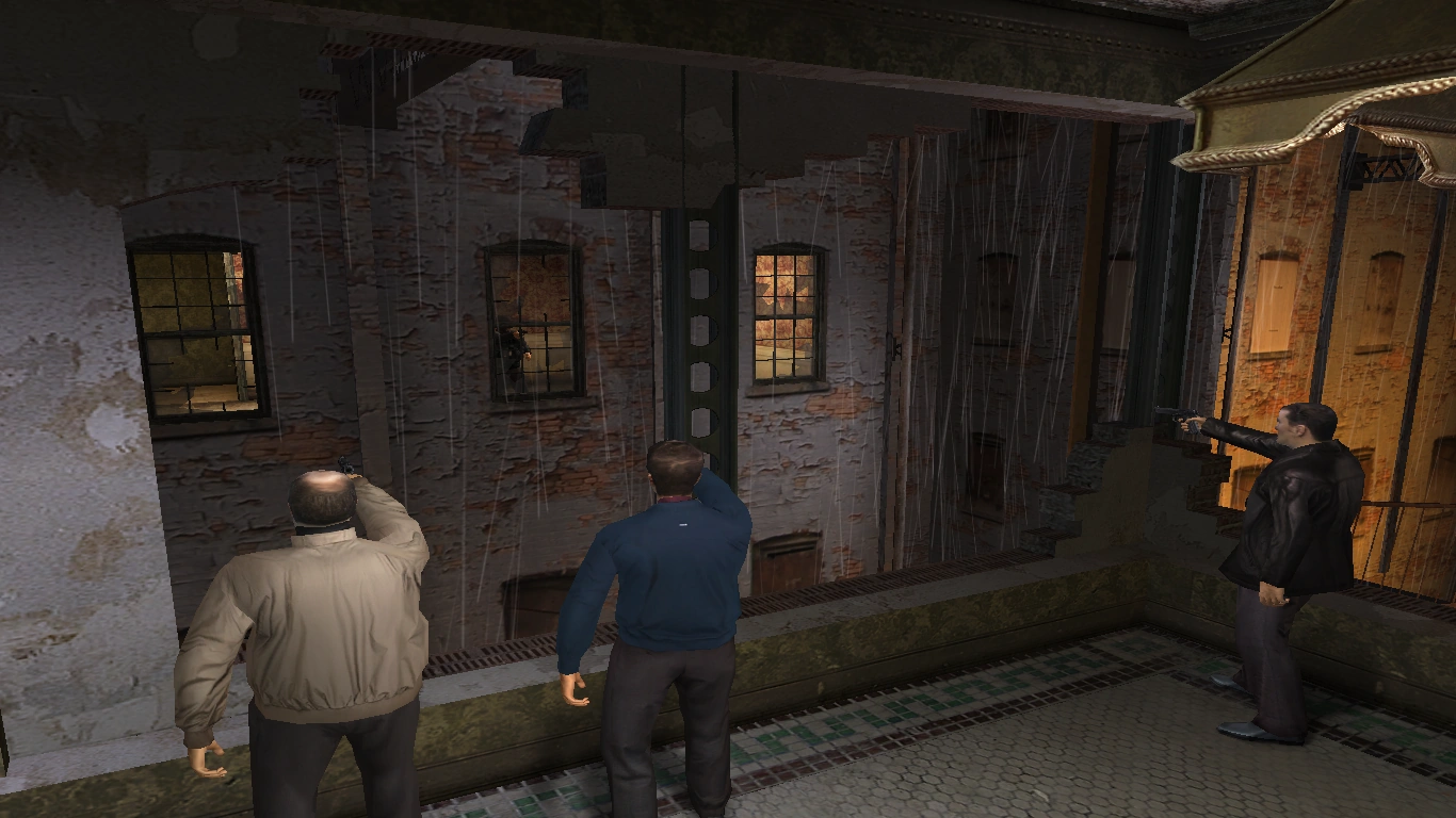 Перестрелка на втором этаже