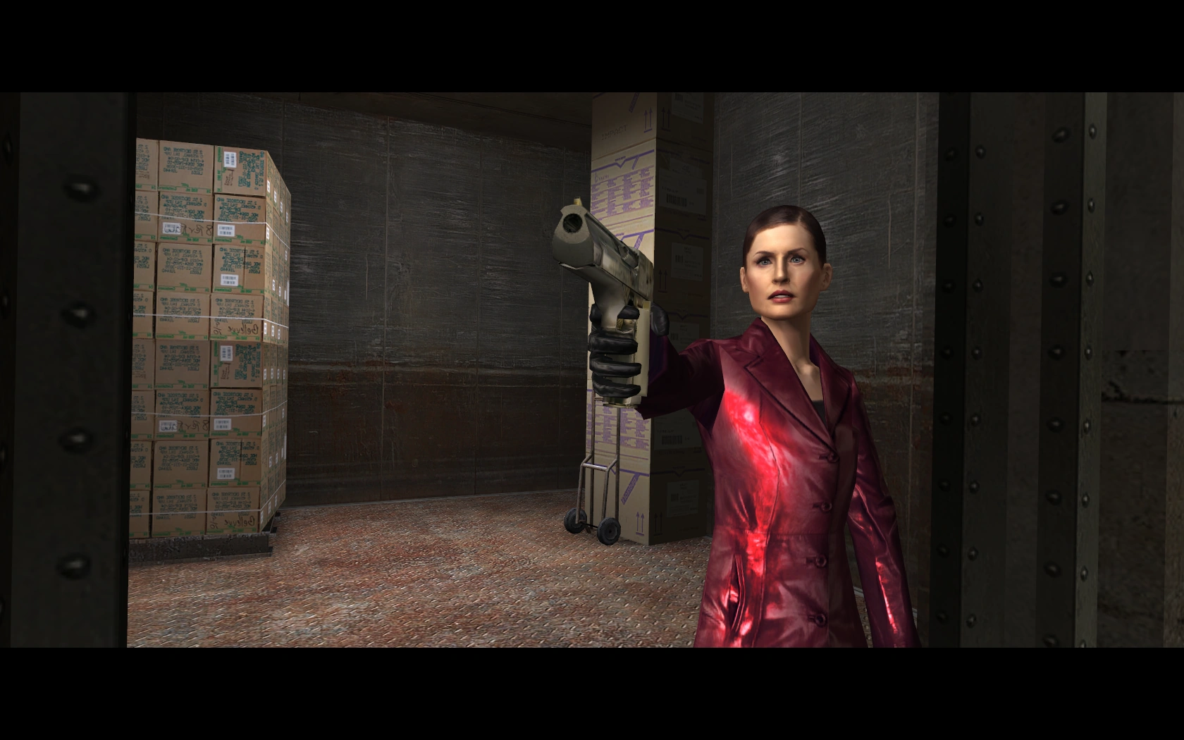 Мона скрывается от  в лифте