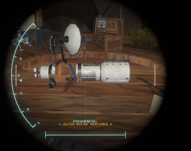 На боковой панели телескопа видна амплитудная панель.