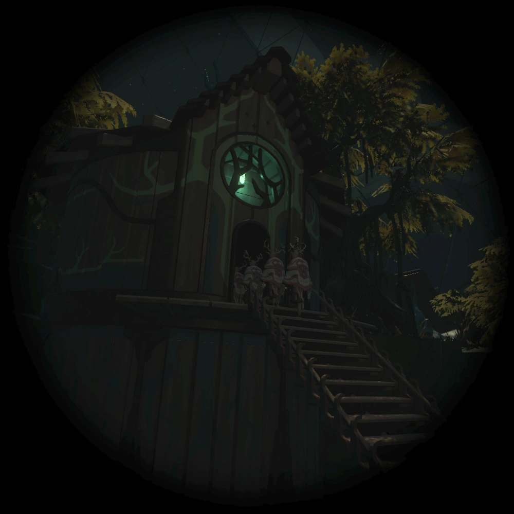 Обитатели Незнакомца входят в здание симуляции