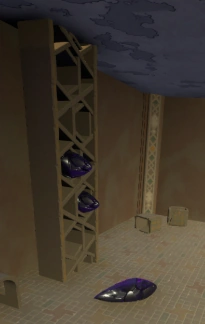 Шкаф с деформированными гравикристаллами.