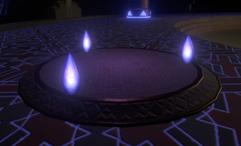 Круг из гравикристаллов на Орбитальной зондовой пушке.