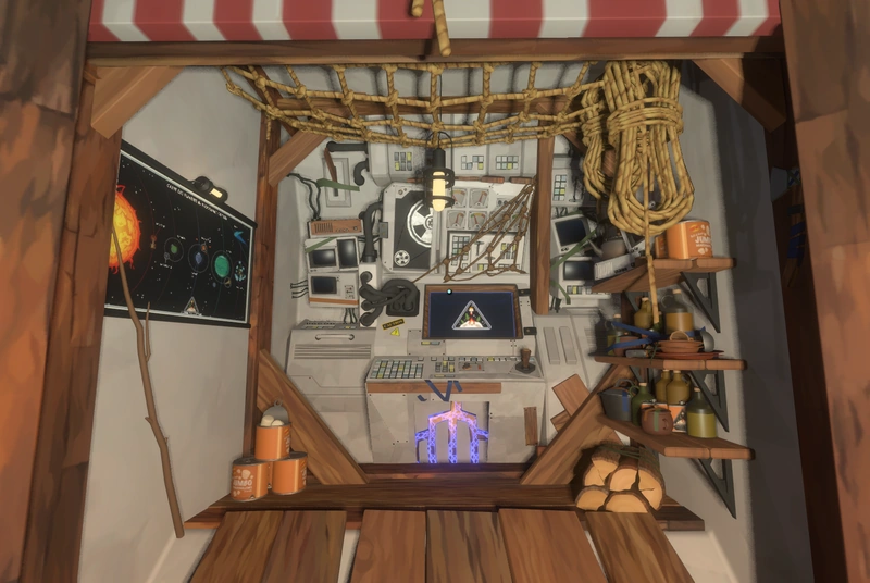 Кормовая часть корпуса космического корабля
