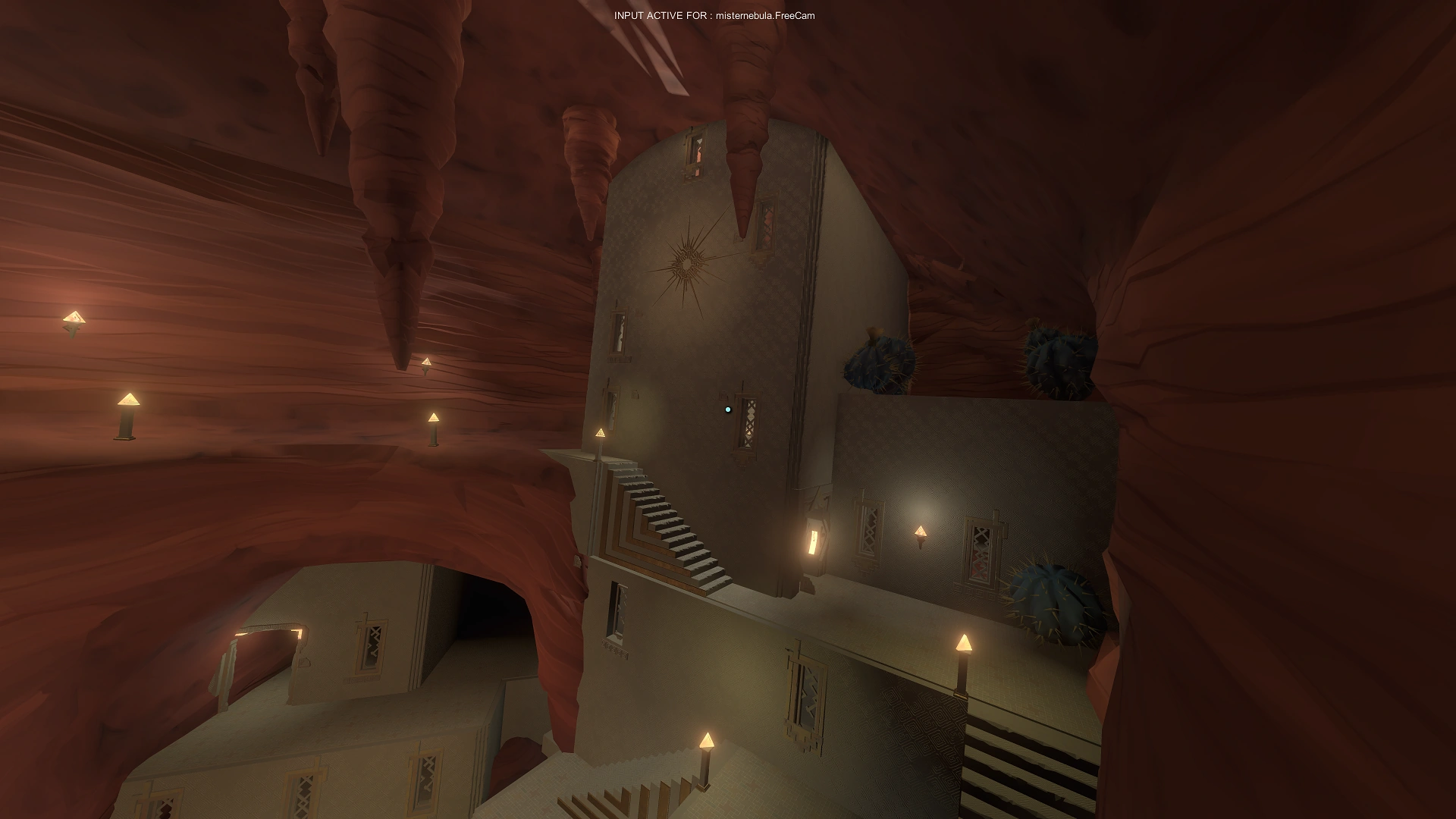 Святилище Ока, вид из пещеры Города